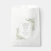 Greenery Sweet Einding New Beginning Wedding Bedankzakje (Voorkant)