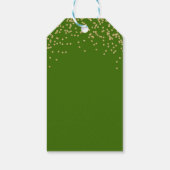 Greenery Sweet Lemon Gold Glitter Hartelijk dank Cadeaulabel (Achterkant)