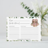 Greenery Sweets Cakes Vrijgezellenfeest Recipe Car (Staand voorkant)