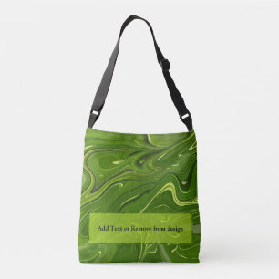 Greenery Swirls Crossbody Tas