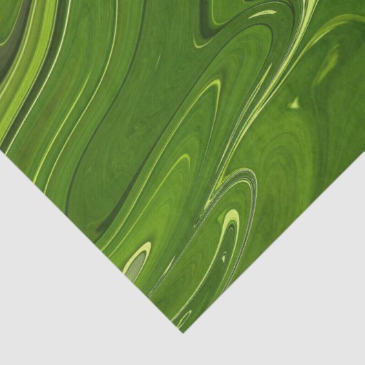 Greenery Swirls Tissuepapier (Detail)