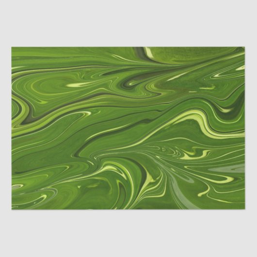 Greenery Swirls Tissuepapier (Voorkant)