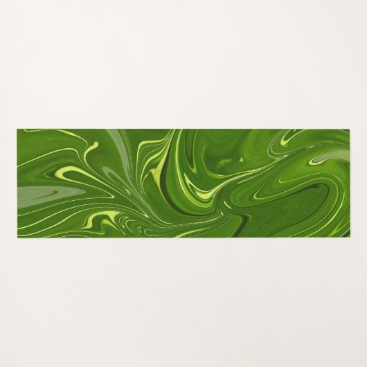 Greenery Swirls Yogamat (Achterkant (horizontaal))