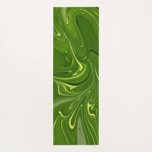 Greenery Swirls Yogamat (Achterkant)