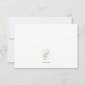 Greenery Sympathy Thank You Card Bedankkaart (Achterkant)