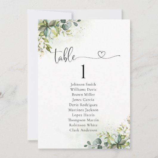 Greenery Tafel Zitgrafiek (Voorkant)