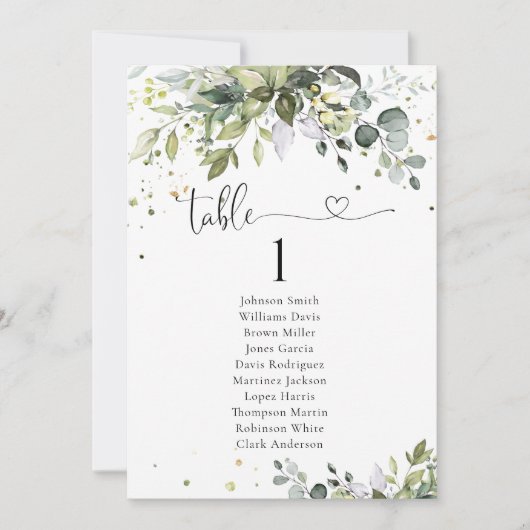 Greenery Tafel Zitgrafiek (Voorkant)