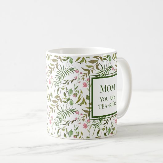 Greenery Tea Mok voor mama (Voorkant rechts)