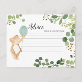 Greenery Teddy Bear advies Kaart