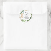 Greenery Teddy Bear Dank u Sticker (Tas)