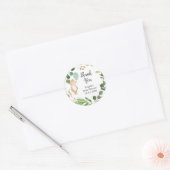 Greenery Teddy Bear Dank u Sticker (Envelop)