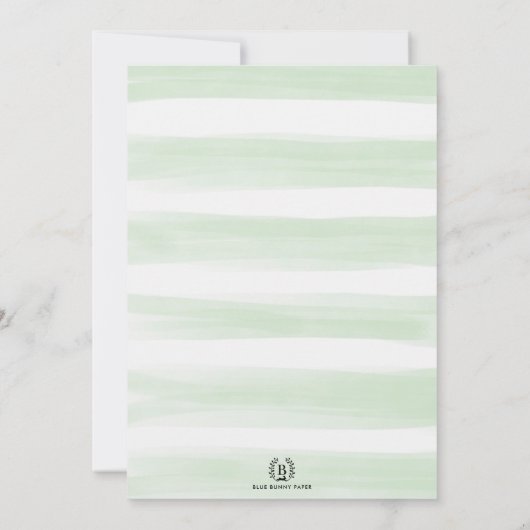 Greenery Teddy Bear met Balloons Boy 1st Birthday Kaart (Achterkant)