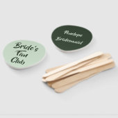 Greenery Theme Bride's Fan Club Bridesmaid Name Handwaaier (Niet-gemonteerd)