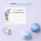 Greenery Time Capsule Advice voor Baby shower Kaar Flyer (Enkel)