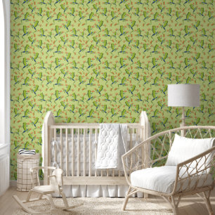 Greenery Tree-Frog Patroonontwerp Behang