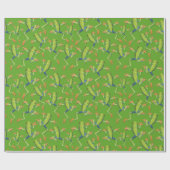 Greenery Tree-Frog Patroonontwerp Cadeaupapier (Vlak)