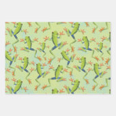 Greenery Tree-Frog Patroonontwerp Inpakpapier Vel (Voorkant 3)