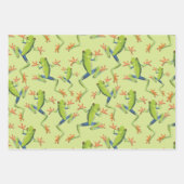 Greenery Tree-Frog Patroonontwerp Inpakpapier Vel (Voorkant 3)
