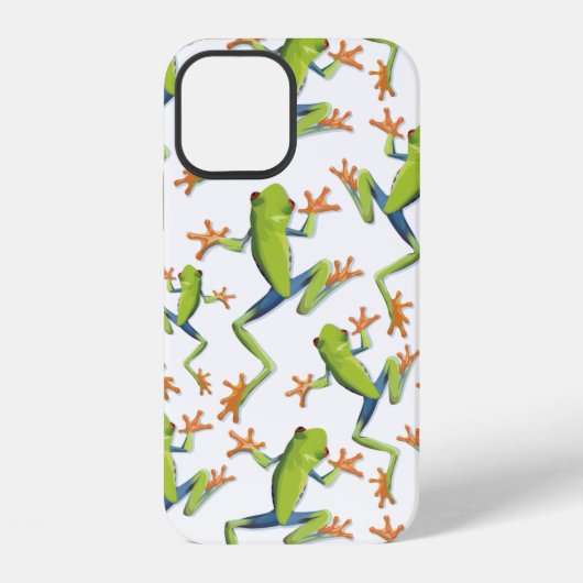 Greenery Tree-Frog Patroonontwerp iPhone Hoesje (Achterkant)