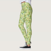 Greenery Tree-Frog Patroonontwerp Leggings (Links)