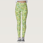 Greenery Tree-Frog Patroonontwerp Leggings (Voorkant)