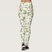 Greenery Tree-Frog Patroonontwerp Leggings (Achterkant)