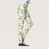 Greenery Tree-Frog Patroonontwerp Leggings (Rechts)