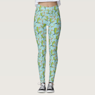 Greenery Tree-Frog Patroonontwerp Leggings