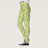 Greenery Tree-Frog Patroonontwerp Leggings (Links)