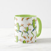 Greenery Tree-Frog Patroonontwerp Mok (Voorkant rechts)