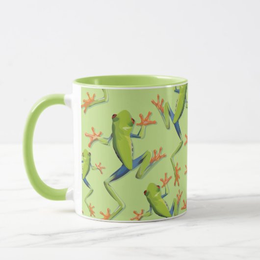 Greenery Tree-Frog Patroonontwerp Mok (Links)