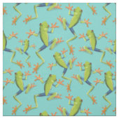 Greenery Tree-Frog Patroonontwerp Stof (Swatch)