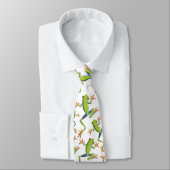 Greenery Tree-Frog Patroonontwerp Stropdas (Gebonden)