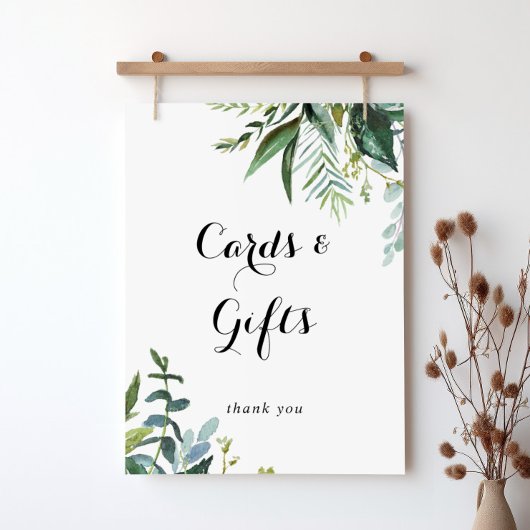 Greenery Tropical Calligraphy Kaarten and Gifts Si Poster
