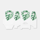 Greenery Tropical Monstera Leaves Summer Wedding Bedankdoosjes (Uitgevouwen)