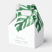 Greenery Tropical Monstera Leaves Summer Wedding Bedankdoosjes (Voorkant Zijde)