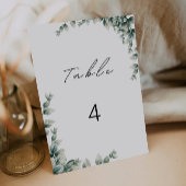 Greenery trouwtafel kaarten sjabloon
