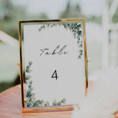 Greenery trouwtafel kaarten sjabloon