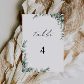 Greenery trouwtafel kaarten sjabloon