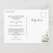 Greenery, Uitstel huwelijksaankondiging Briefkaart (Achterkant)