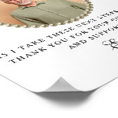 Greenery Vader van de Bride Dank u Gift Poster (Hoek)