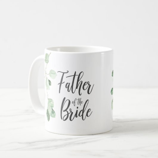 Greenery Vader van de Mok van het bruidshuwelijk (Voorkant links)