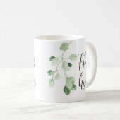 Greenery Vader van de Mok van het Groom Wedding (Voorkant rechts)