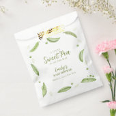 Greenery Veggie Sweet Pea In Pod Baby shower Bedankzakje (Gezegeld)