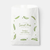Greenery Veggie Sweet Pea In Pod Baby shower Bedankzakje (Voorkant)