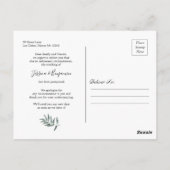 Greenery verlaat uitgesteld script wijziging van d briefkaart (Achterkant)