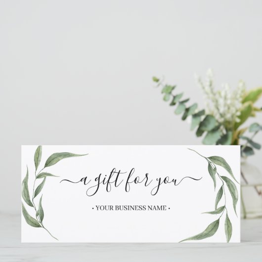 Greenery verliest Business Cadeat (Staand voorkant)