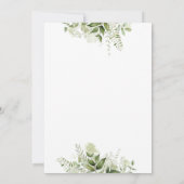 Greenery verliest de kalligrafie van het ritme van kaart (Achterkant)