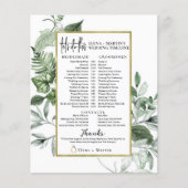 Greenery verliest tijdlijn voor tekstbruiloft voor (Voorkant)