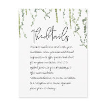 Greenery Vines Details Behuizing Kaart